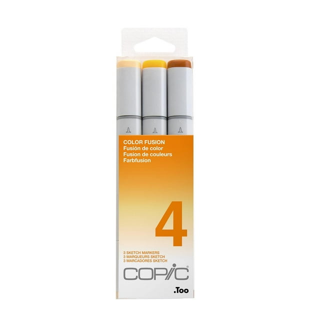 Marcadores Copic Sketch Fusion 4 a Base de Alcohol Juego de 3 Piezas