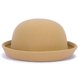 thumbnail image 1 of Sombrero Derby de fieltro de lana de color liso para mujer de moda, 1 of 5