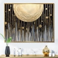thumbnail image 1 of Designart Abstract framed wall art decor, Abstract framed wall art Print, Abstractions of the Golden Sun I , Extra large Modern Gold framed wall art, 32x24 inches Gold Frame, 1 of 5