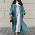 thumbnail image 2 of Modern Women's Fashion Turkish Style Long Sleeve Loose Fit Cardigan Robe Abaya for Casual Outings, 2 of 7
