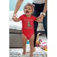 thumbnail image 3 of Big Tree Rex T Rex Ugly Christmas Sweater Soft Baby One Piece Red 0-3 M, 3 of 6