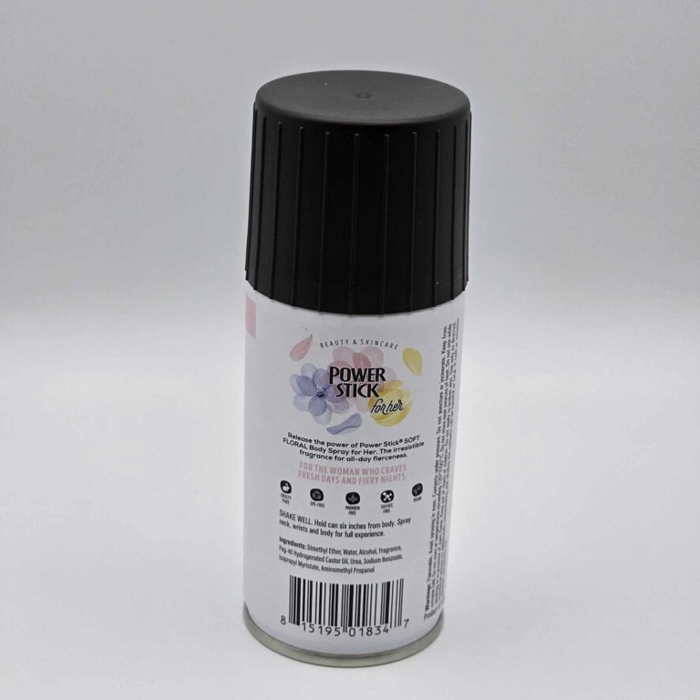 Power Stick SOFT FLORAL Body Spray for HER, 3.5 OZ (2 Pack