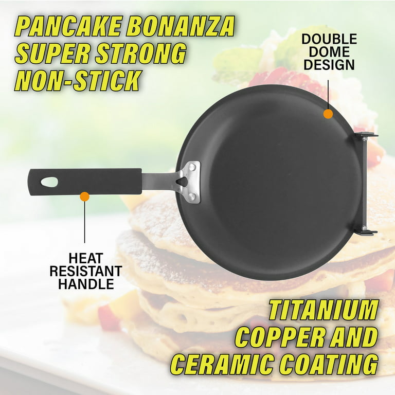 Gotham Steel Pancake Pan Double Pan Nonstick Flip Pan Frying Pan for Fluffy  Pancakes, Omelets & More 