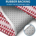 thumbnail image 4 of Red Christmas Pattern Bathroom Rugs Sets 3 Piece,Toilet Cover Set,Absorbent Non Slip Bathroom Mats Sets with U-Shaped Contour Rug Toilet Rug Set, 4 of 5