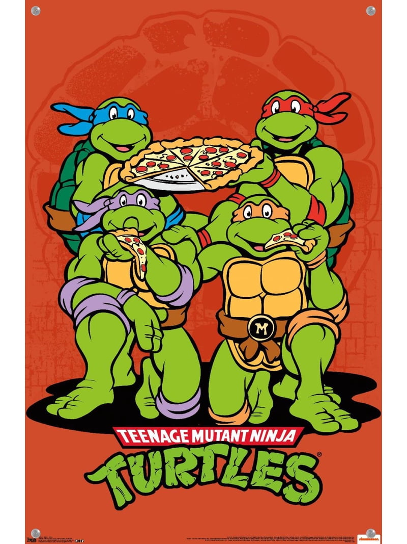 Nickelodeon Teenage Mutant Ninja Turtles - Pizza Wall Poster with