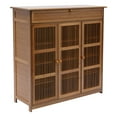 thumbnail image 2 of 4-Tier Shoe Rack Shoes Storage Cabinet Shutter Dustproof Hold 25 Pairs of Shoes, 2 of 12