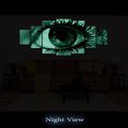 thumbnail image 4 of Startonight Huge Canvas Wall Art Colorful Eye, USA Large Home Decor, Dual View Surprise Artwork Modern Framed Wall Art Set of 7 Panels Total 39.37 x 94.49 inch, 4 of 9