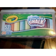 Crayola Bucket Sidewalk Chalk, 52 Piece