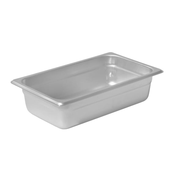 2.5" Fourth Size Stainless Steam Table Pan, Each