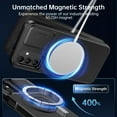 thumbnail image 3 of for Samsung Galaxy A24 Case with Sliding Camera Lens Cover and Glass Screen Protector - Magnetic Kickstand - Shockproof Protective Phone Case for Men Women Girls - Black, 3 of 14