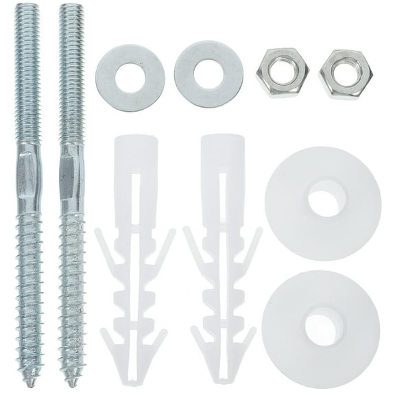 1 Set Bathroom Fitting Kit Heavy Duty screw Bolts Wall-Mount Basin Fastening screw Plugs Washers For Secure Basin Sink