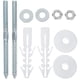 thumbnail image 1 of 1 Juego de tornillos para asiento de inodoro, Kit de repuesto para montaje superior, instalación de tornillos de bisagra para asiento de inodoro de acero inoxidable, 1 of 6
