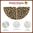 thumbnail image 5 of Bingfone Christmas Tree Skirt Mat Christmas Decoration Interior 36"-Leopard Print, 5 of 8