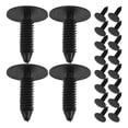 thumbnail image 2 of 30 piezas de sujetador de retención de automóvil negro Clip universal para clips de parachoques de nylon interior de automóvil instalación fácil, 2 of 7