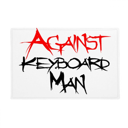 Against Keyboard Man Ground Mat Non Slip Floor Bathroom Door Rug Carpet