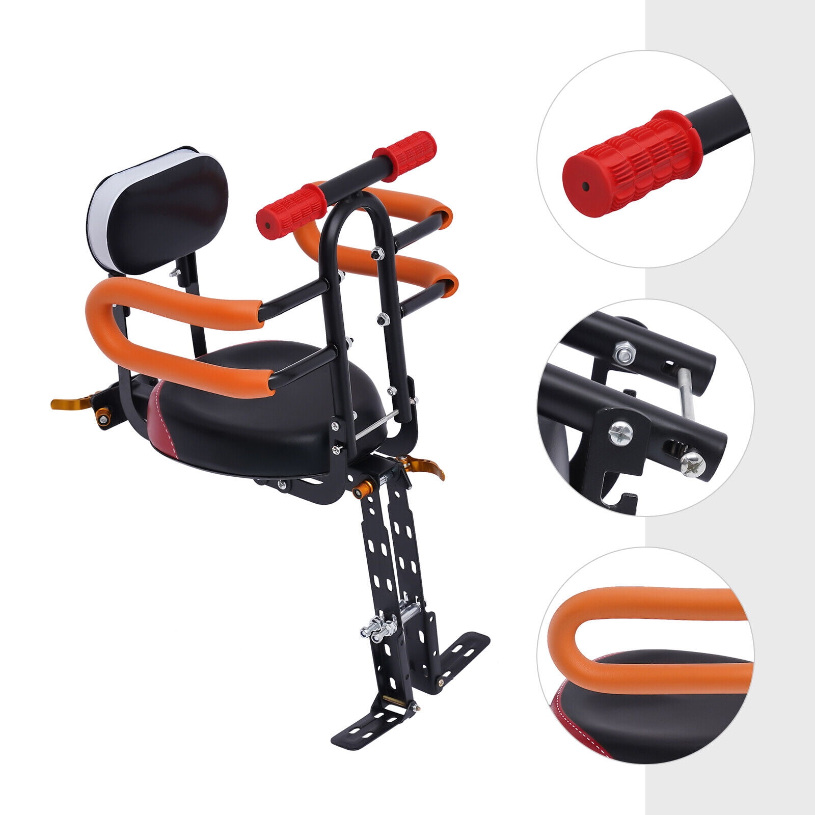 HiKaRiGuMi Kids Bicycle Chair Seat Front Mount Baby Child Toddler Bike