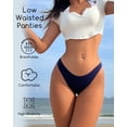 thumbnail image 6 of Finetoo Cotton Underwear for Women High Cut Hipster Womens Cheeky Bikini Panties 5 Pack S, 6 of 6