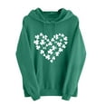 thumbnail image 2 of VgaVtl St. Paddy's Day Women's Sweatshirt Hooded Long Sleeve Womens Tops Plus Size Pull on Heart-shaped Loose Tops,Green L, 2 of 5