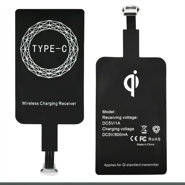 ABLEGRID USBC TypeC Qi Wireless Charger Adapter Charging Receiver For