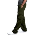 thumbnail image 5 of Men Breathable Athletic Cargo Jogger Pants Drawstring Elastic Waist Loose Fit Sweatpants Multi Cargo Pockets Casual Outdoor Walking Trousers XL, 5 of 8