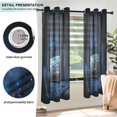 thumbnail image 3 of Yayeee Window Curtains Light Filtering 63"x42" Grommet Panel Pair Home Living Room Decor, Window Earth, 3 of 7