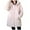 01 Pink, variant on Fewfanhot Womens Jacket Thickened Winter Coat Hooded with Deep Pockets, Ladies Warm Winter Jacket