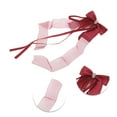thumbnail image 3 of Unique Bargains 1 Pc Fashion Bow Ribbon Hair Clips Hairdo Clip Wine Red, 3 of 5