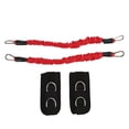 thumbnail image 1 of 2 correas de tobillo para fitness, alta elasticidad, duraderas, aumentan la fuerza muscular, mejoran la capacidad de salto, cable, correa para el tobillo, color rojo, 20 libras, 1 of 8