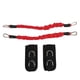 thumbnail image 1 of 2 correas de tobillo para fitness, de alta elasticidad, duraderas, aumentan la fuerza muscular y mejoran la capacidad de salto. Correa de tobillo con cable, color rojo, 20 libras., 1 of 14