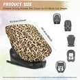 thumbnail image 6 of KUIFORTI Leopard Print Car Seat Sun Shade Cover Baby, Car Seats Heat Protector Keeps Your Toddler Baby Seat at a Cool Temperature, 6 of 6