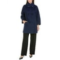 thumbnail image 3 of Cinzia Rocca womens  Wool & Alpaca-Blend Coat, 42, Blue, 3 of 5