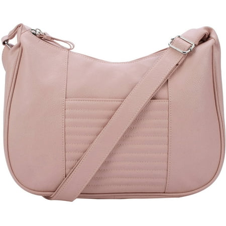 Women's Double Zip Hobo Handbag - Walmart.com