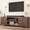 Walnut, variant on 75-80 Inch Fluted TV Stand, Natural Oak Entertainment Center with Adjustable Shelves & 2-Tier Storage, Modern Media Console Cabinet with Fluted Doors, Gold Handles, Cable Management, for Living Room,