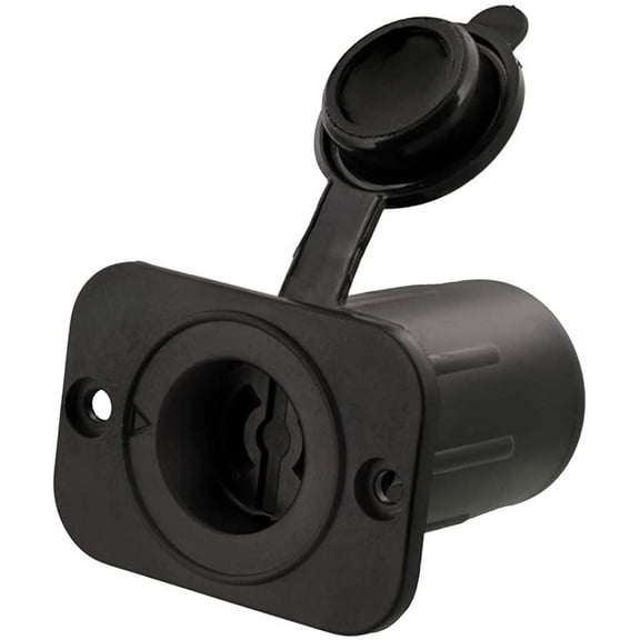 Scotty #2126 Depthpower Marinco Electric Socket , Black