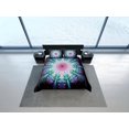 thumbnail image 4 of Mandala verde psicodélico Funda nórdica Juego de cama Boho Full, Queen, King, Dorm, 4 of 4