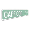 thumbnail image 3 of Beach Location Mileage Novelty Decor, Metal Wall Sign - 4x18 Inches, 3 of 4