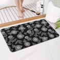 thumbnail image 4 of Pioneer Flower Floral Print Pattern Bathroom Rugs Mat, Non Slip Microfiber Bathroom Rug with Rubber Backing, Soft Mats for Bathroom Floor Tub Shower, 17"x30", 4 of 5