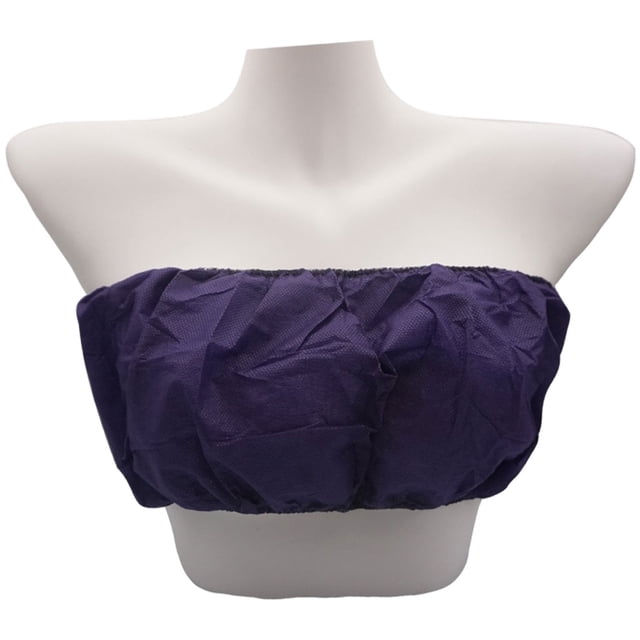 50 piezas de sujetadores sin tirantes desechables para spa, sujetadores de ropa interior para bronceado en , , salón de belleza, Azul Sunnimix Bras desechables