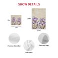 thumbnail image 7 of Purple Iris Kitchen Dish Towels for Drying Dishes Set of 3, Spring Vintage Flowers Butterfly Leaves Khaki Waffle Weave Microfiber Hand Tea Bathroom Towels Quick Dry & Absorbent Towel 12x12, 7 of 7