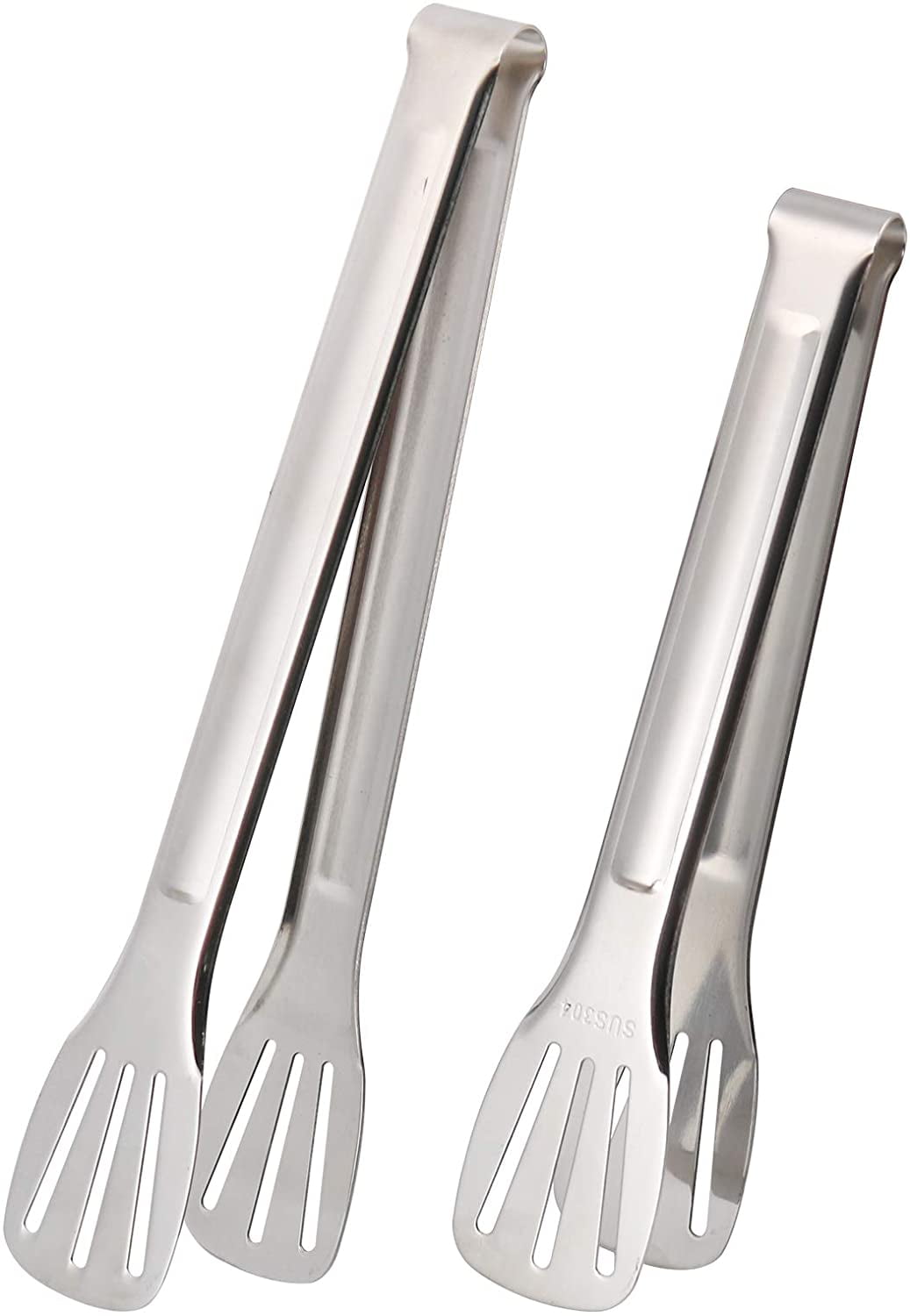 2 Pack Stainless Steel Kitchen Tongs Grill serving salad NEW 