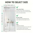 thumbnail image 6 of Magnetic Screen Door,Easy Install Window Screen for 34x82 inch,Upgraded Mesh Self Sealing Closure No Gap,Hands Free Screen Door Mesh-White, 6 of 9