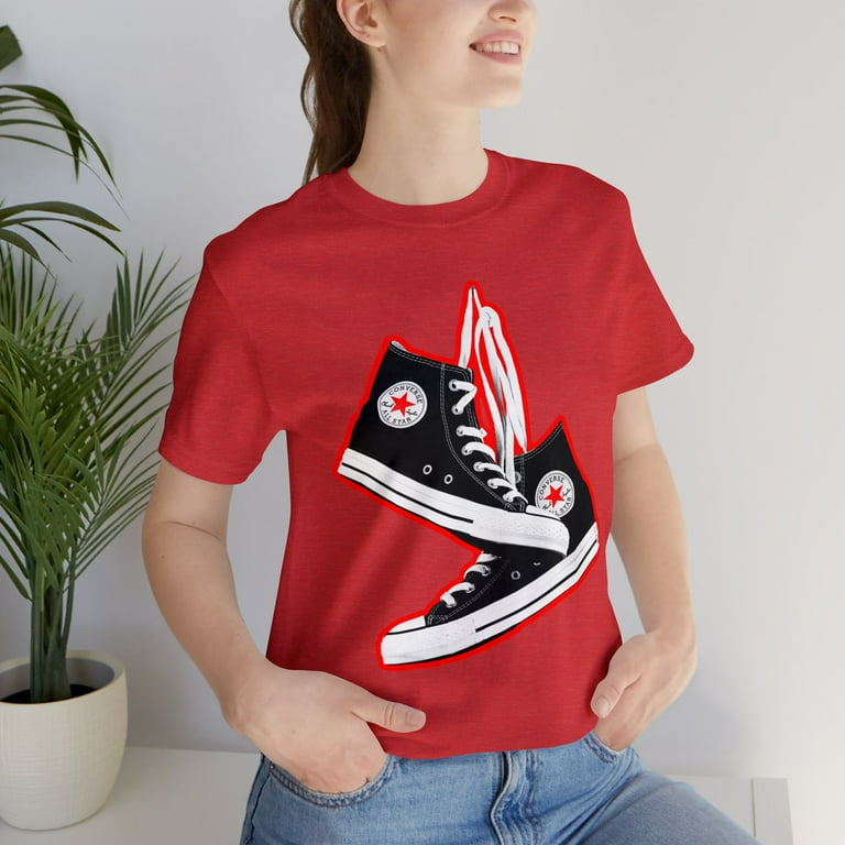 Black Sneakers TShirt 90s Sneakers Shirt Converse All Stars Walmart