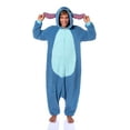 thumbnail image 5 of Disney Lilo & Stitch Hooded Kigurumi Women's Stitch Christmas Santa Hat Fleece Costume One Piece Pajama Hooded Union Suit, 5 of 6