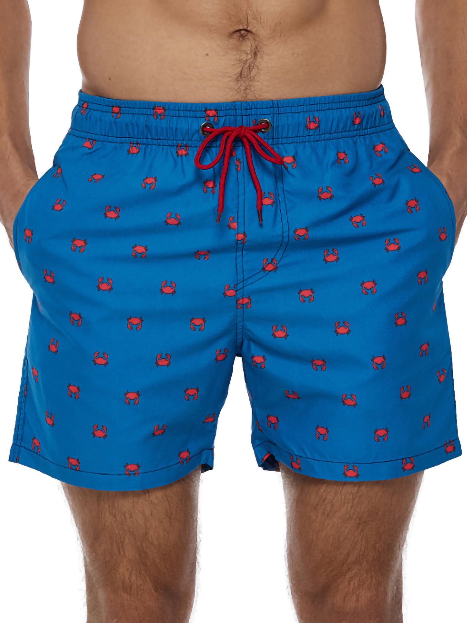 Swimming Trunks Mens Red Flamingo Loose Beach Shorts Quick Dry