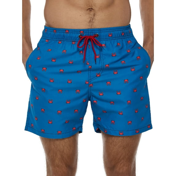 Liacowi Mens High Waist Swim Trunks Quick Dry Swim Shorts No Mesh Lining Swimwear Bathing Suits with Pockets Summer Beach Shorts