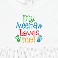 thumbnail image 4 of Inktastic Me Meemaw Loves Me Cute Girls Baby Dress, 4 of 5