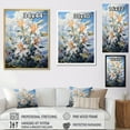 thumbnail image 4 of Designart "pasture Of Lilies II" Floral & Botanical Floater Framed Canvas Print, 4 of 7