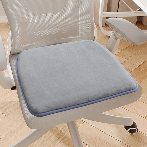 Fiudx Cojín de Asiento, Diseño Suave y Grueso, Calidez y Comodidad En Invierno, Almohadilla Antideslizante para Taburete, Silla de Oficina y Uso Doméstico, Material Transpirable, Tamaño 40 X 40 Cm