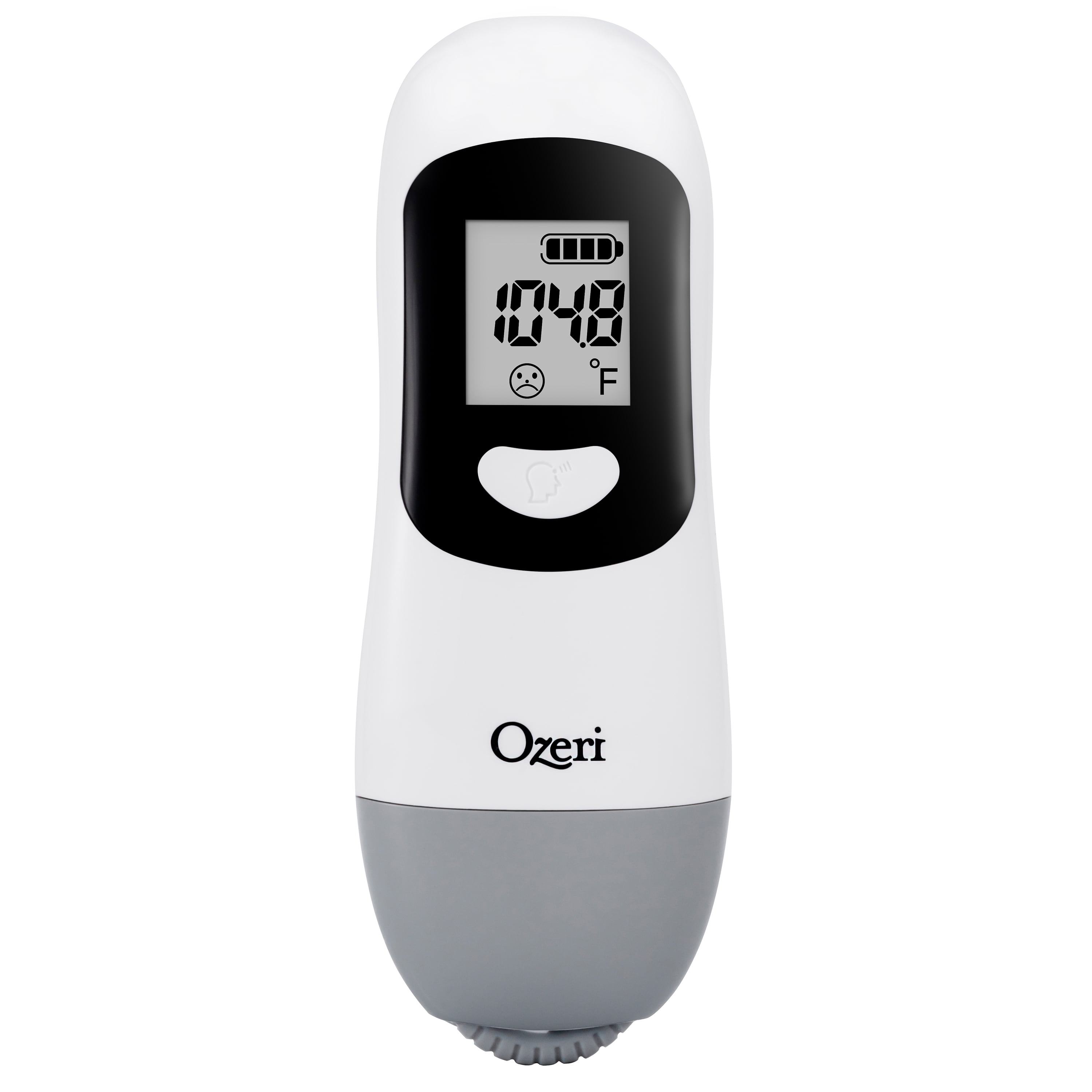 Ozeri Forehead Thermometer, ISO 80601-2-56 Medical-Grade with Silent Fever Alarm and Battery-Free Kinetic Activation