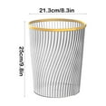 thumbnail image 4 of Trash Can under $5! CQCYD Vertical Translucent Waste Bin for Kitchen Bathroom Office 12L Capacity Modern Design Easy to Clean Durable, 4 of 6